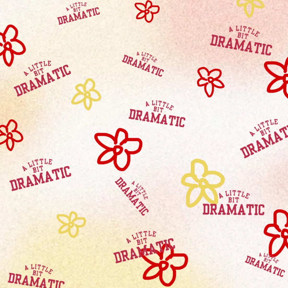 A Little Bit Dramatic Flowers Print Shirts