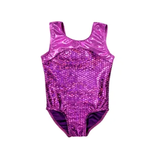 Leotard - Fuchsia Mermaid and Lilac