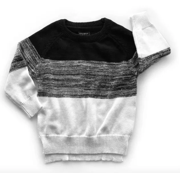 Little Bipsy - Knit Sweater in Monochrome