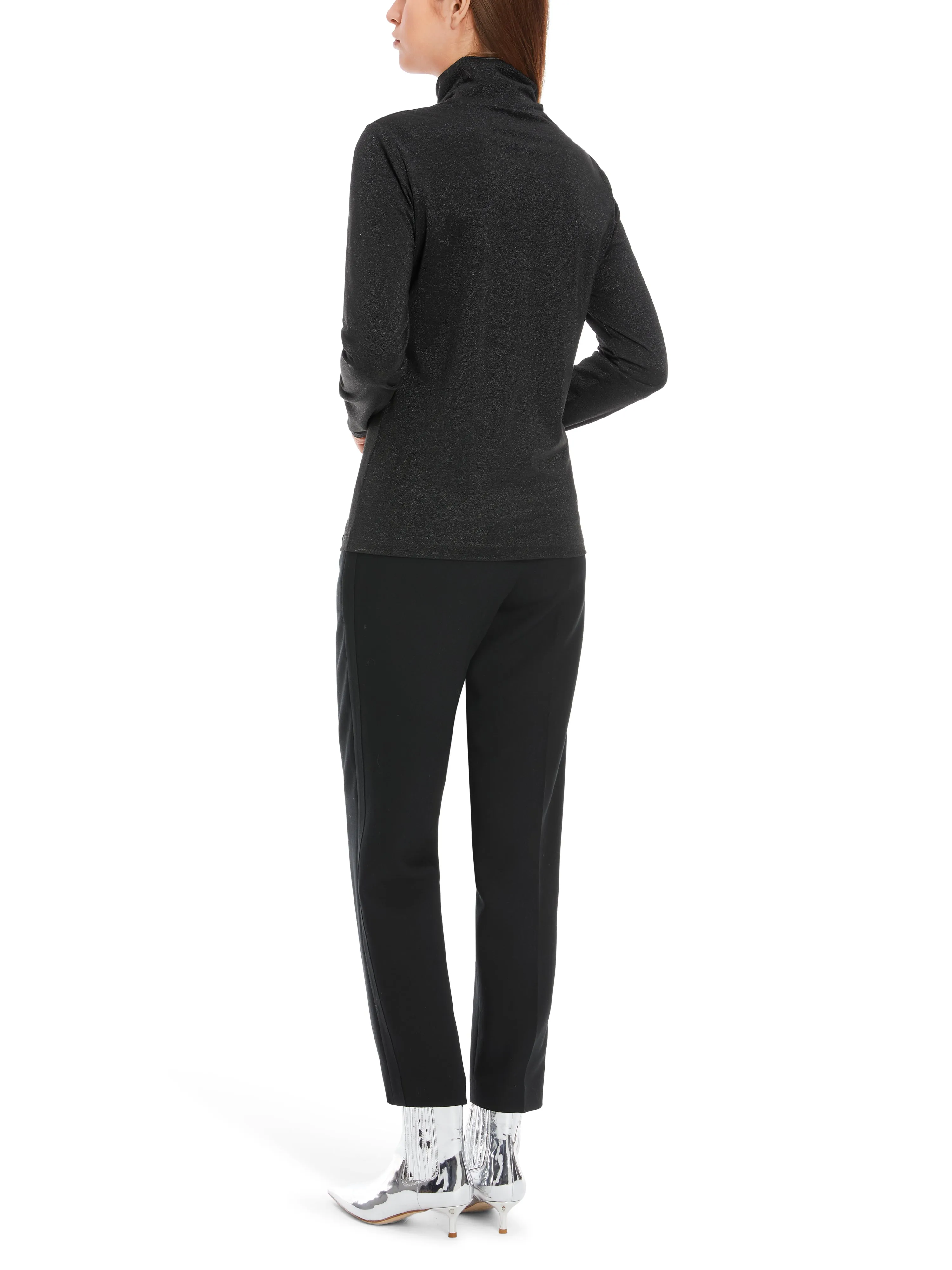MARC CAIN Black Turtleneck Top