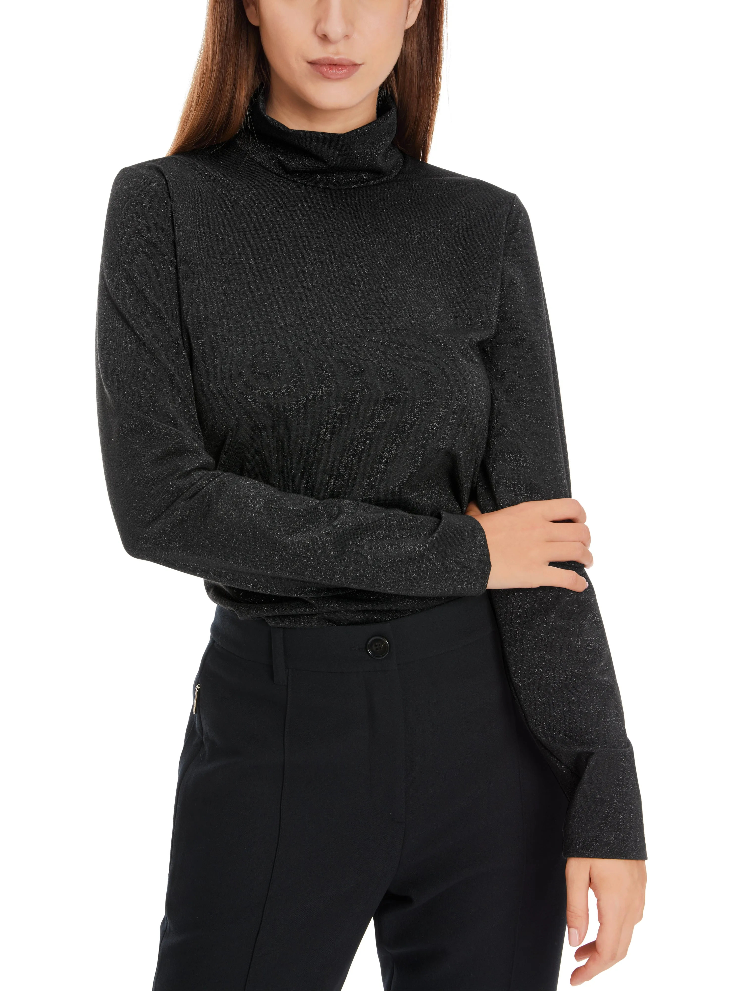 MARC CAIN Black Turtleneck Top