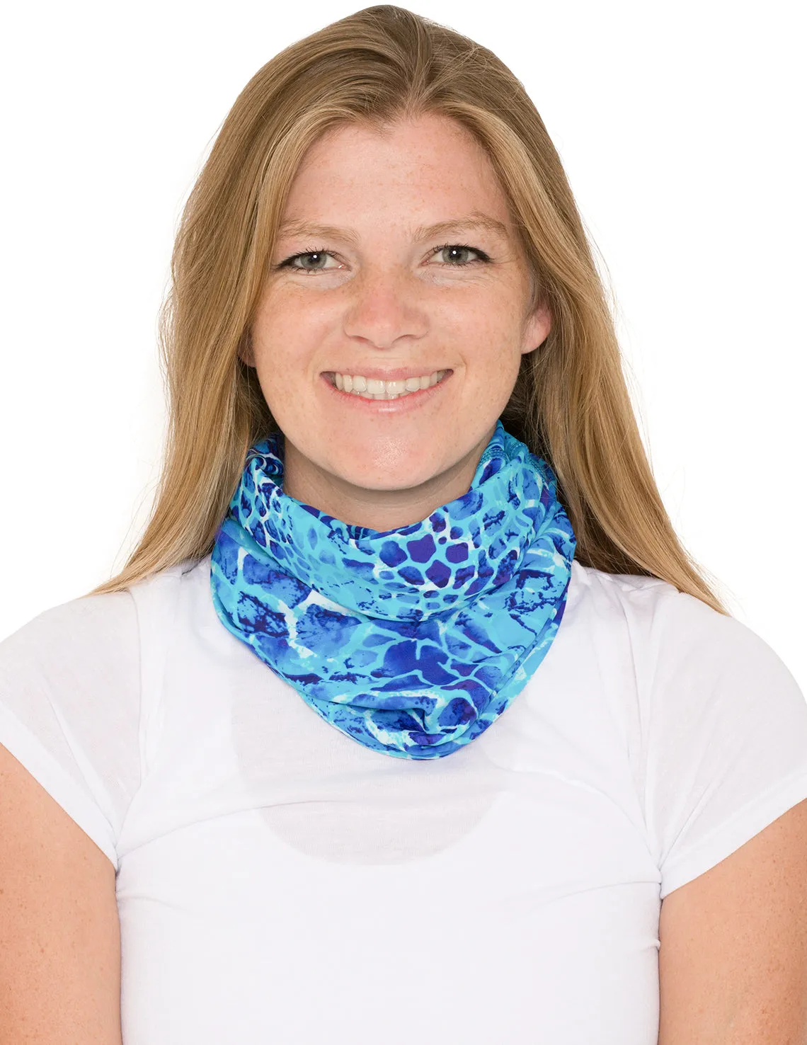 Neck Gaiter | Bandana, Balaclava, Headband | UPF 50 Sun Protection | White