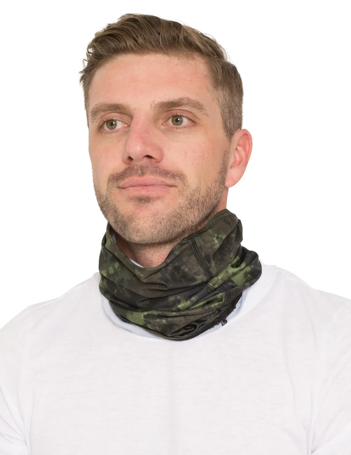 Neck Gaiter | Bandana, Balaclava, Headband | UPF 50 Sun Protection | White
