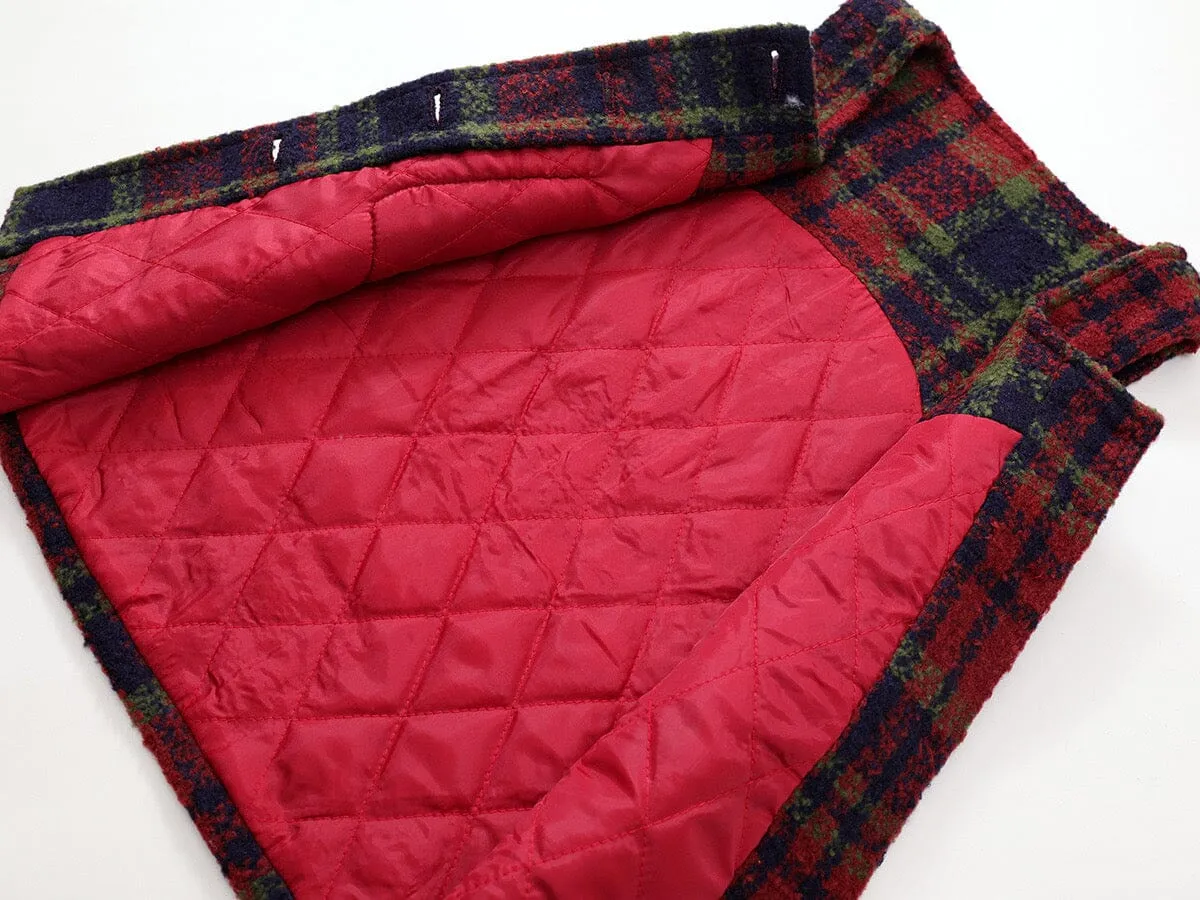 Odelia Retro Plaid Vest Dress Set