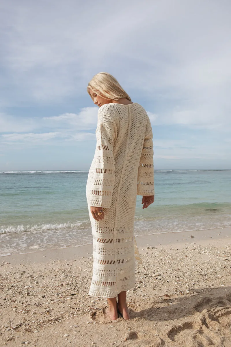 STILL I RISE KNIT DRESS - OFFWHITE