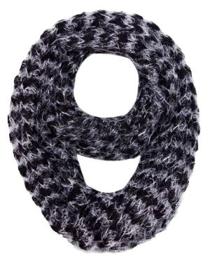 Two tone Thick Knit Soft Chunky Infinity Loop Scarves