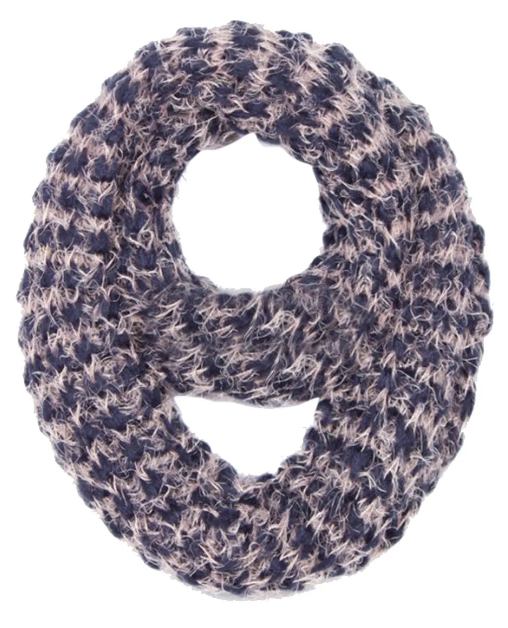 Two tone Thick Knit Soft Chunky Infinity Loop Scarves