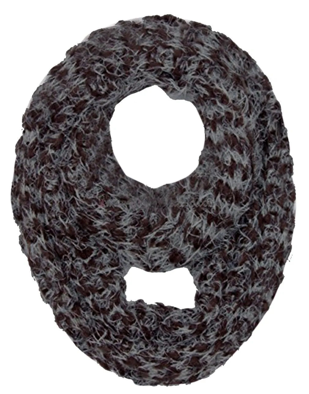 Two tone Thick Knit Soft Chunky Infinity Loop Scarves