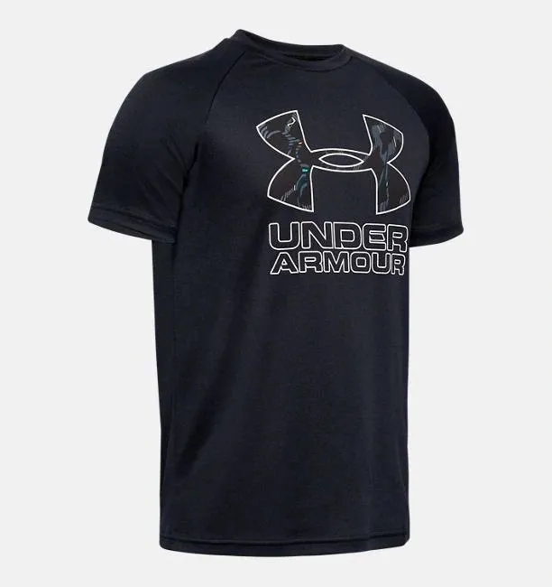 Under Armour Boys Tech Hybrid Print Fill SS Tshirt