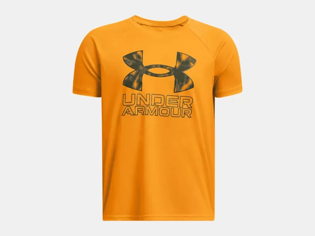 Under Armour Boys Tech Hybrid Print Fill SS Tshirt