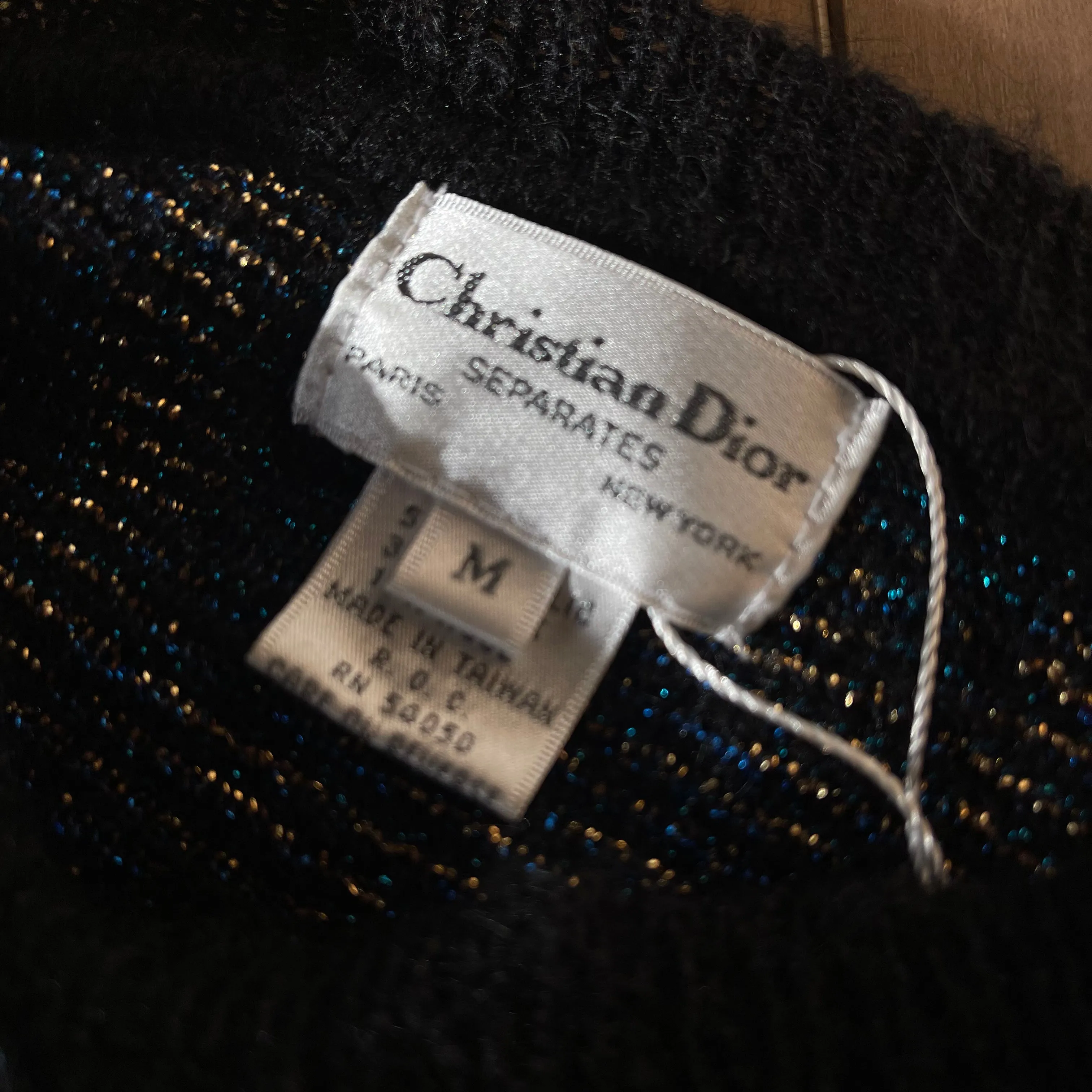 Vintage Christian Dior Wool Knit Sweater 80’s
