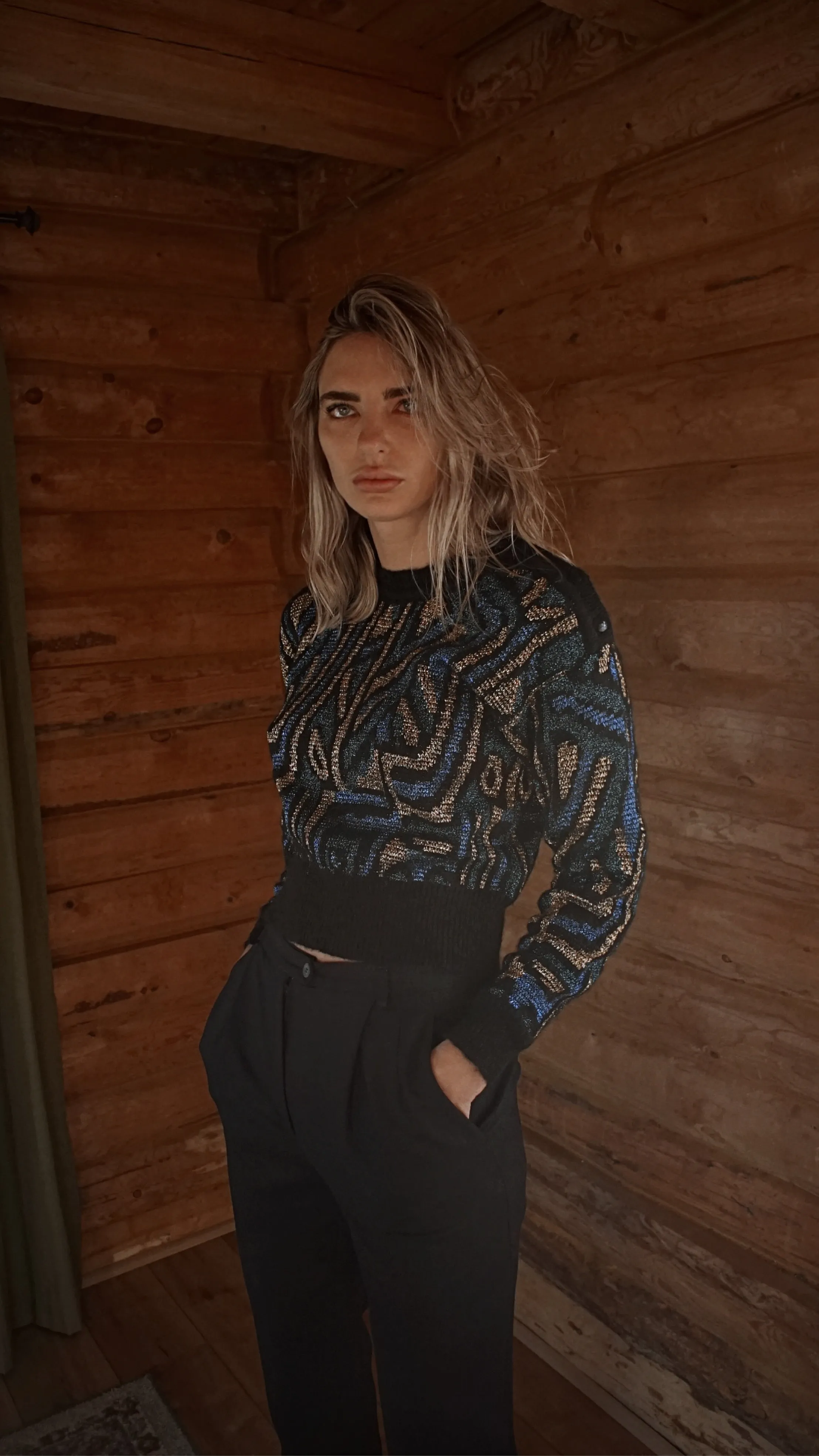 Vintage Christian Dior Wool Knit Sweater 80’s