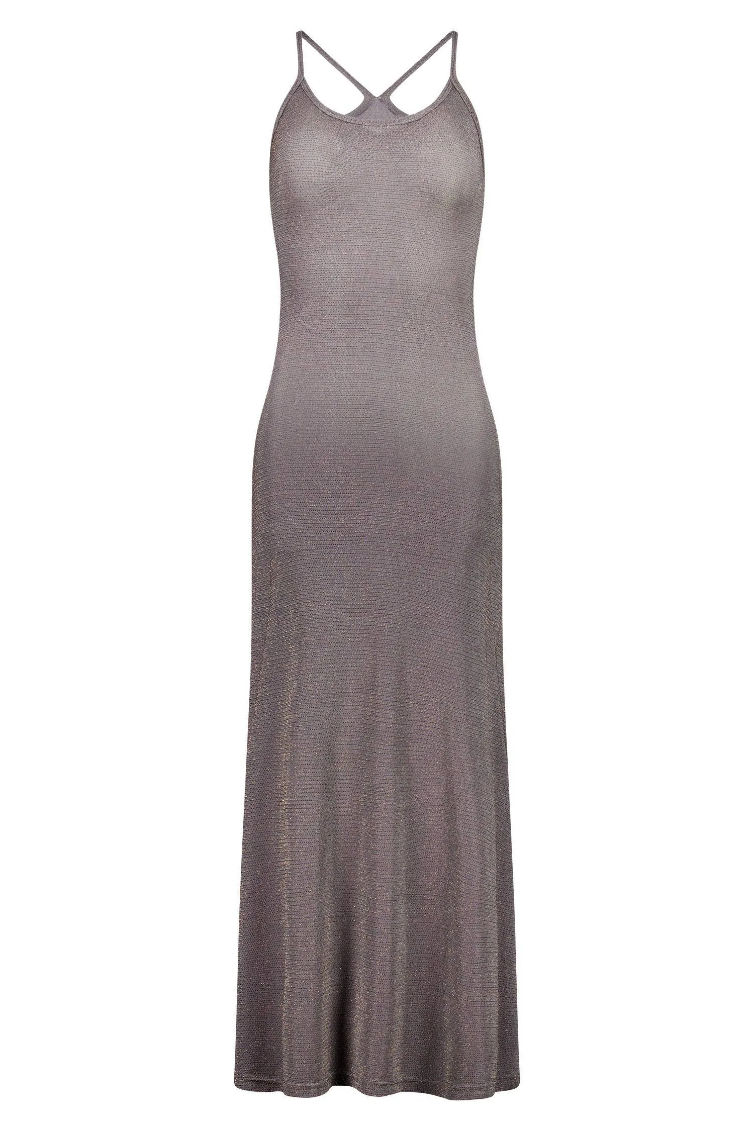 With Harper Lu - Racer Slip Dress in Shimmer